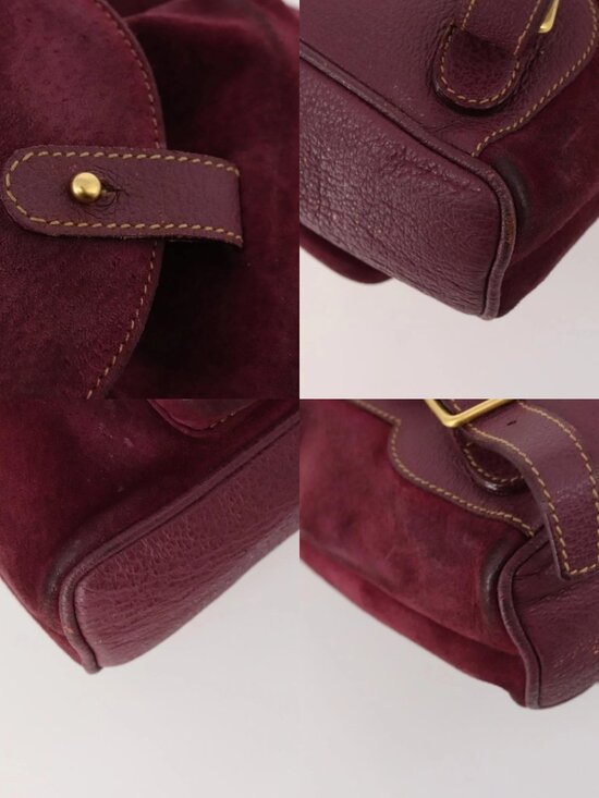 GUCCI Bamboo Backpack Suede Purple Gold 003 1705 0030 Auth BA10642 main image 15